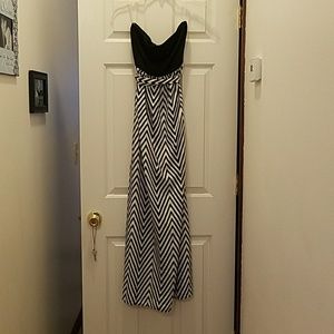 Strapless maxi dress